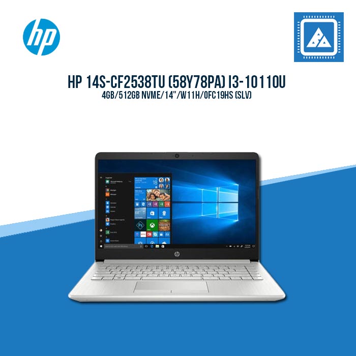 HP 14S-CF2538TU (58Y78PA) I3-10110U/4GB/512GB NVME | BEST FOR STUDENTS AND FREELANCERS LAPTOP HP 14S-CF2538TU (58Y78PA) I3-10110U/4GB/512GB NVME | BEST FOR STUDENTS AND FREELANCERS LAPTOP